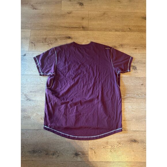 Ariat Rebar Mens Red Short Sleeve T-shirt Size 2XL Work Shirt - Picture 2 of 3